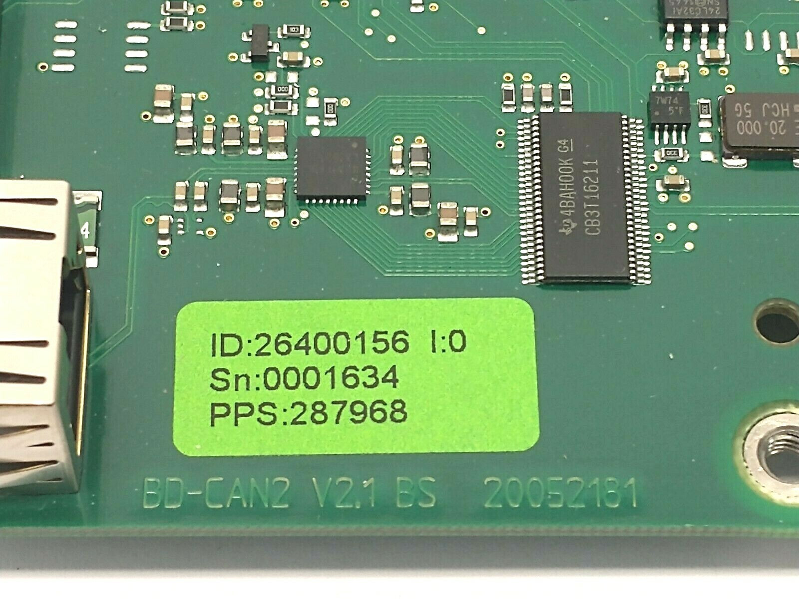 Wipotec OCS 26400156 BD-CAN2 V2.1 BS PCB Motherboard PPS 287968 - Maverick Industrial Sales