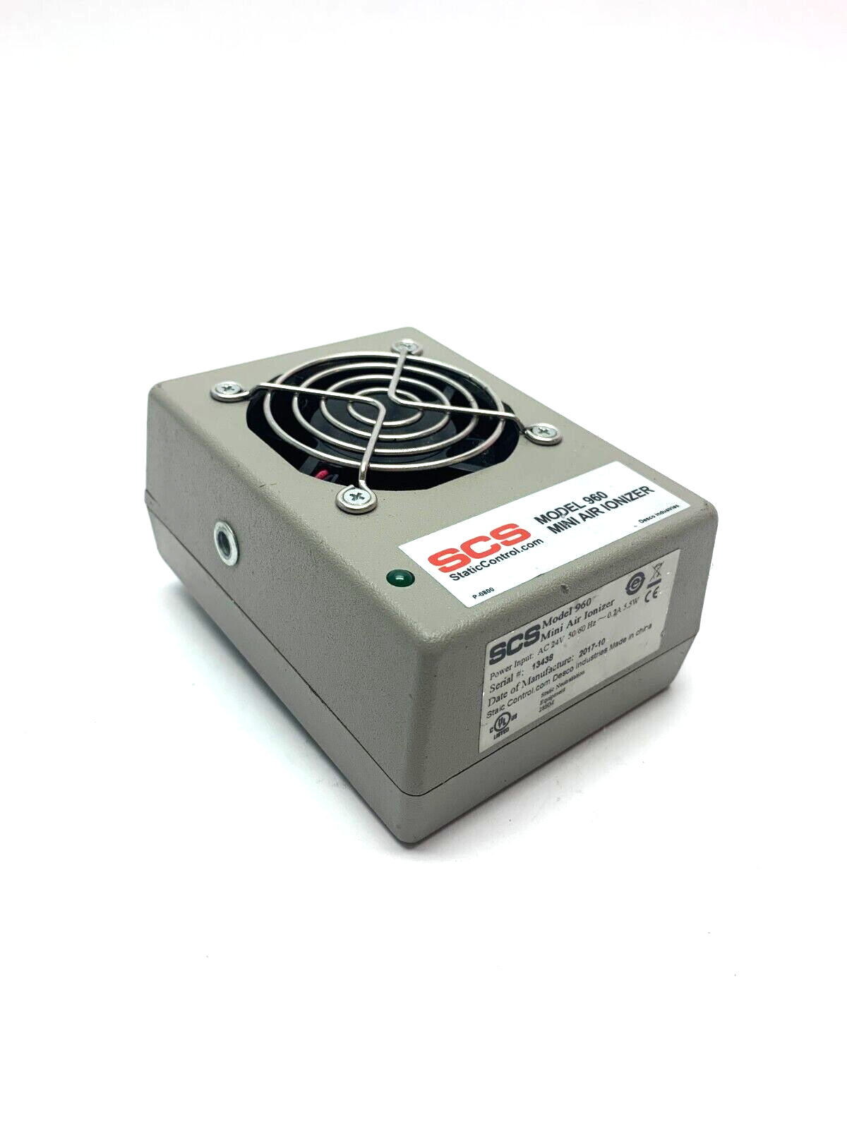 SCS Model 00960 Mini Air Ionizer Input 24VAC - Maverick Industrial Sales