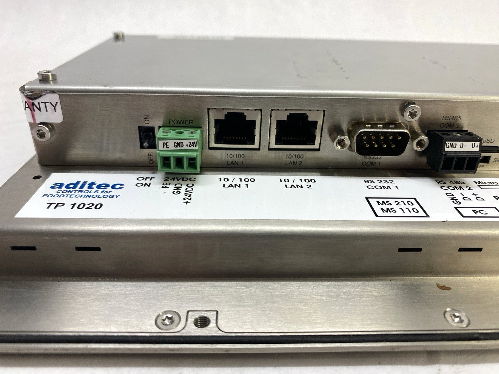 Aditec TP 1020 10.4" TFT-Display in Projected Capacitive Touch Technology 300311 - Maverick Industrial Sales