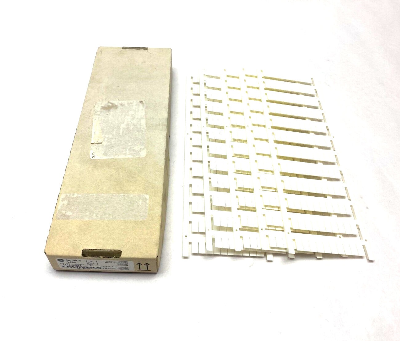 Allen Bradley 1492-MN81 Ser. A Blank Terminal Marker Card White BOX OF 5 SHEETS - Maverick Industrial Sales