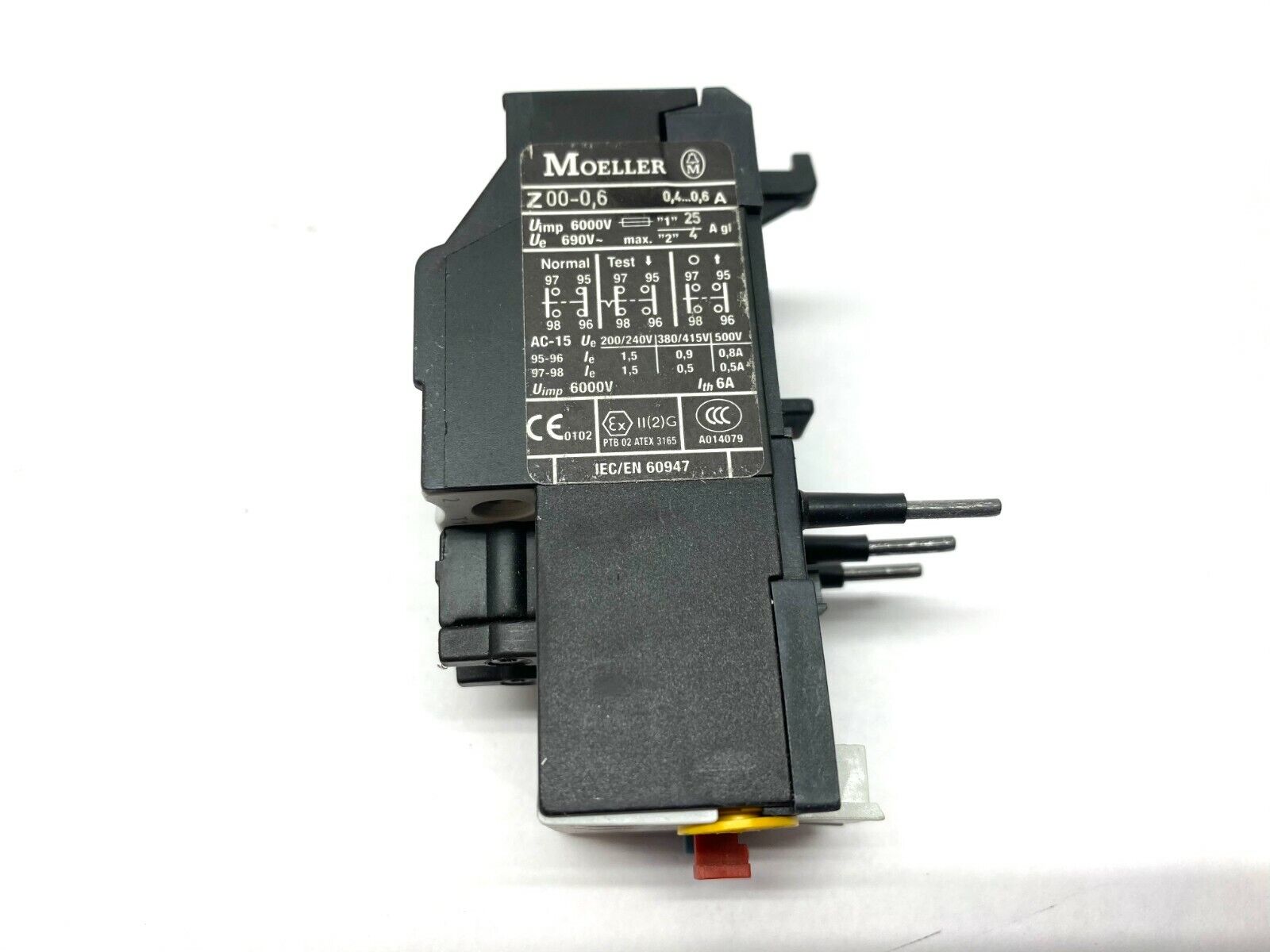 Moeller Z00-0.6 Thermal Overload Relay 0.4-0.6A - Maverick Industrial Sales