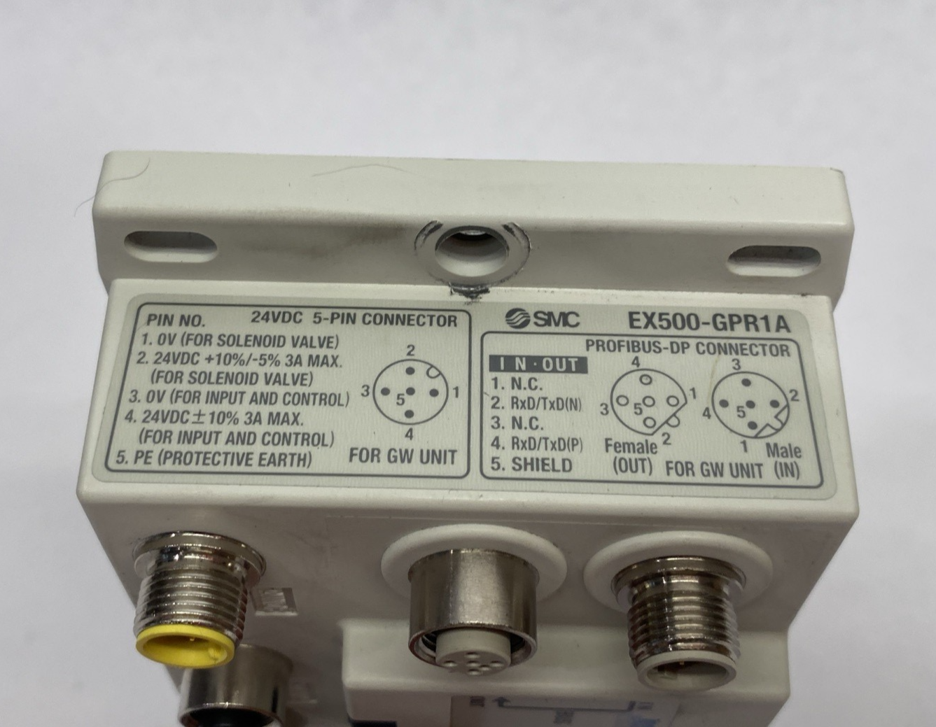 SMC EX500-GPR1A PROFIBUS Serial Interface IO Unit, 64/64 - Maverick Industrial Sales