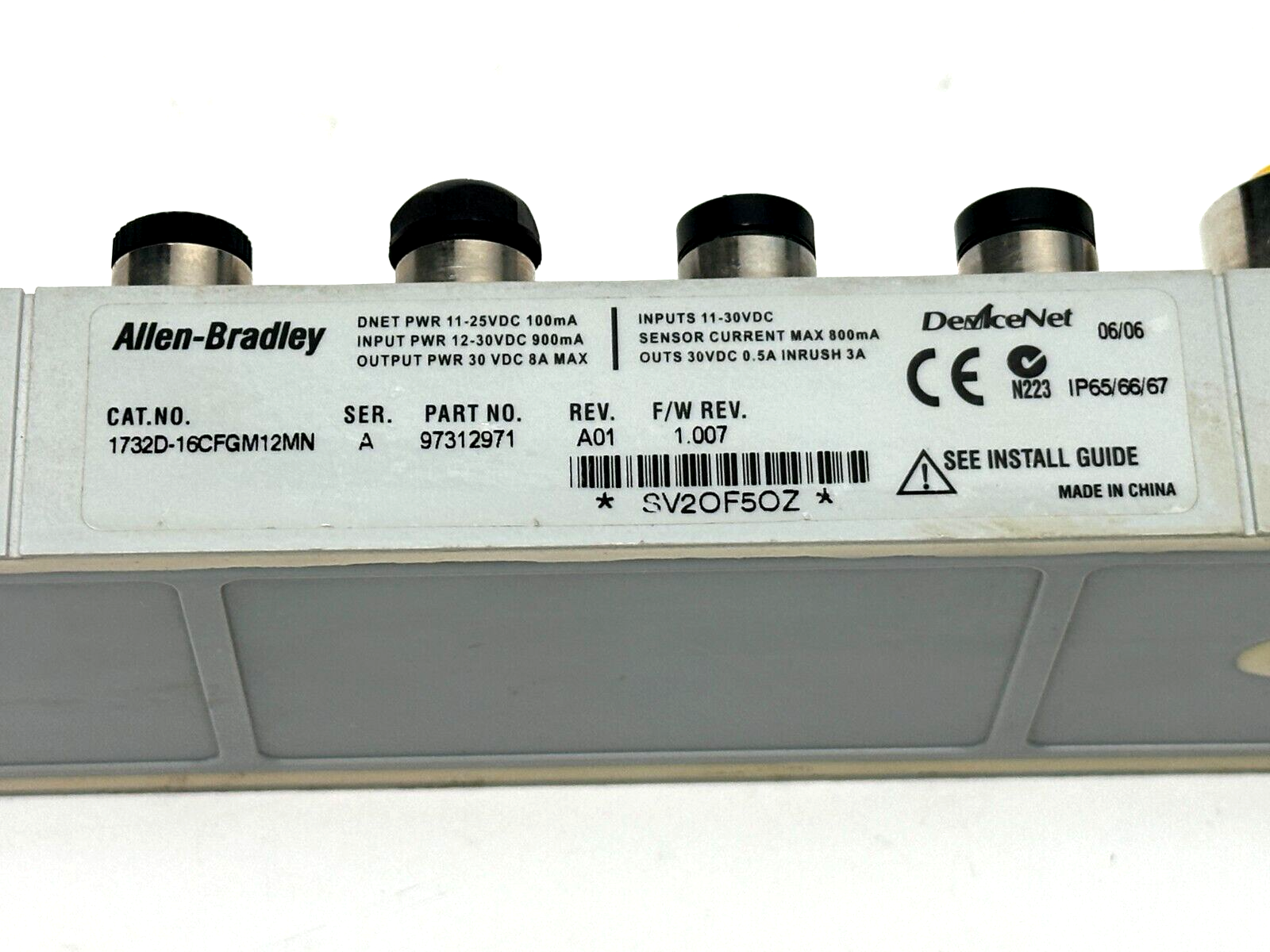 Allen-Bradley 1732D-16CFGM12MN Ser. A Rev. A01 DeviceNet I/O Module 97312971 - Maverick Industrial Sales