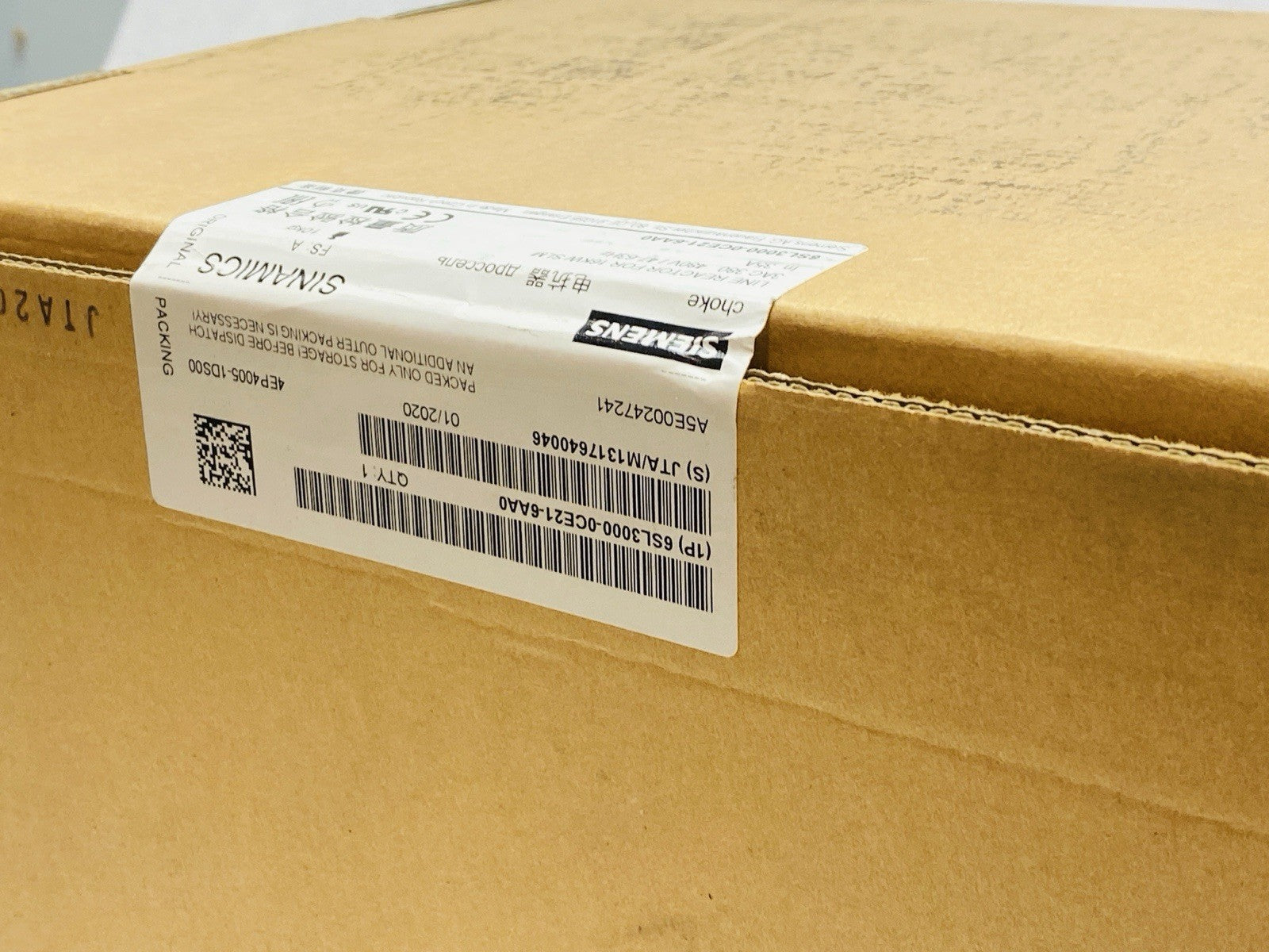 Siemens 6SL3000-0CE21-6AA0 SINAMICS Line Reactor For 16kW Smart Line Module - Maverick Industrial Sales