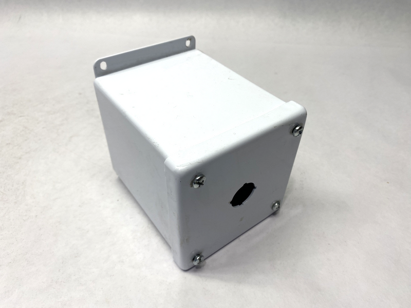 Hoffman E1PBXM Extra Deep Pushbutton Enclosure PAINTED WHITE 6"x4"x4.75" 13035 - Maverick Industrial Sales