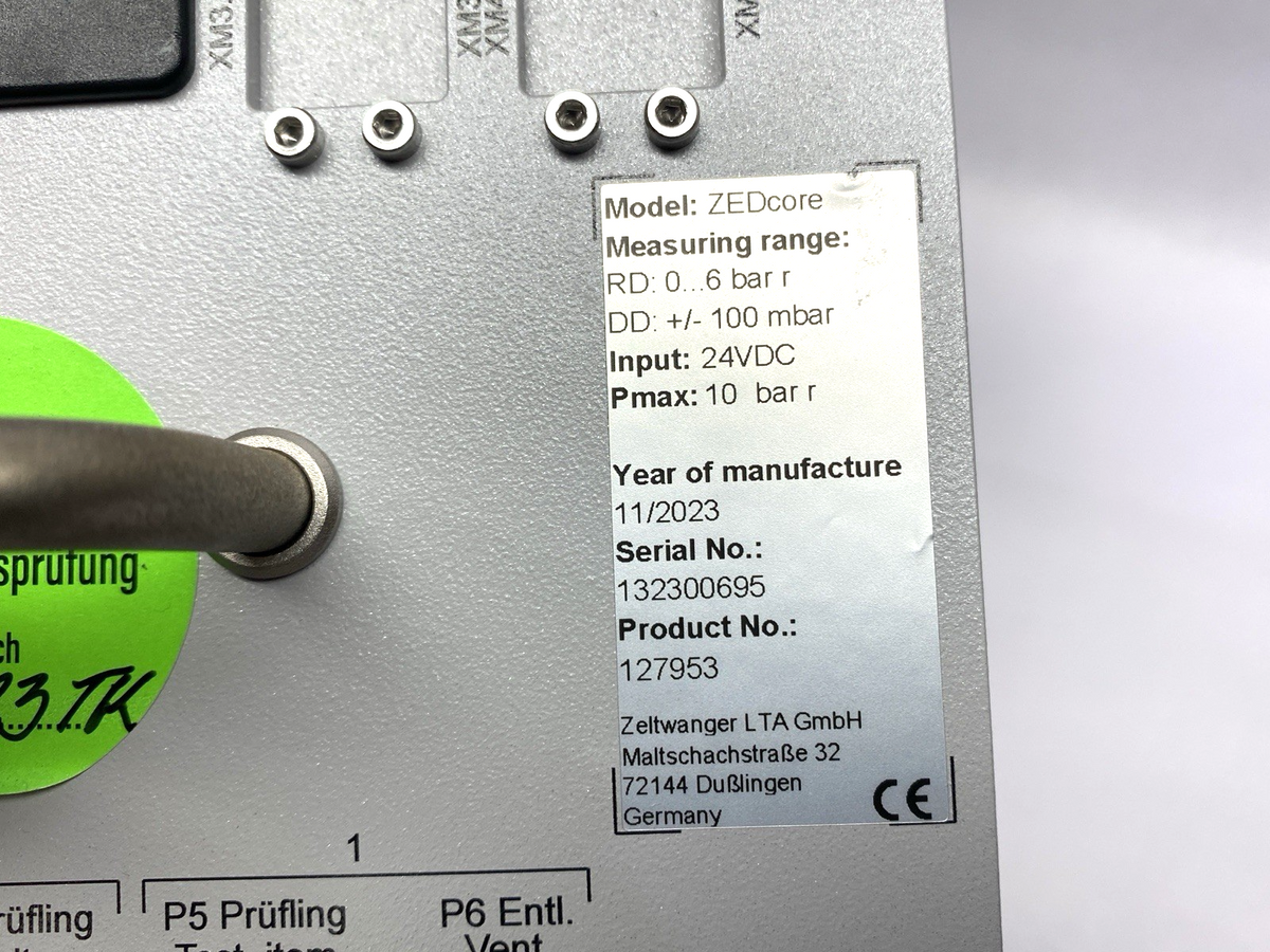 Zeltwanger 127953 ZEDcore Leak Test Measuring Module RD: 0...6bar DD: +/-100mbar - Maverick Industrial Sales