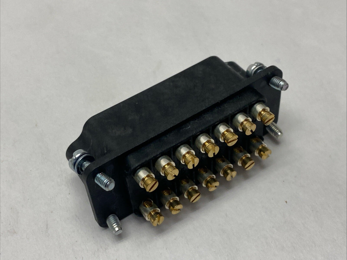 09700142614,STAF 14 STI-S | Harting 09700142614 STAF 14 STI-S Screw Terminal Insert Size 10A 14-Pin Male - New – Open box - Maverick Industrial Sales