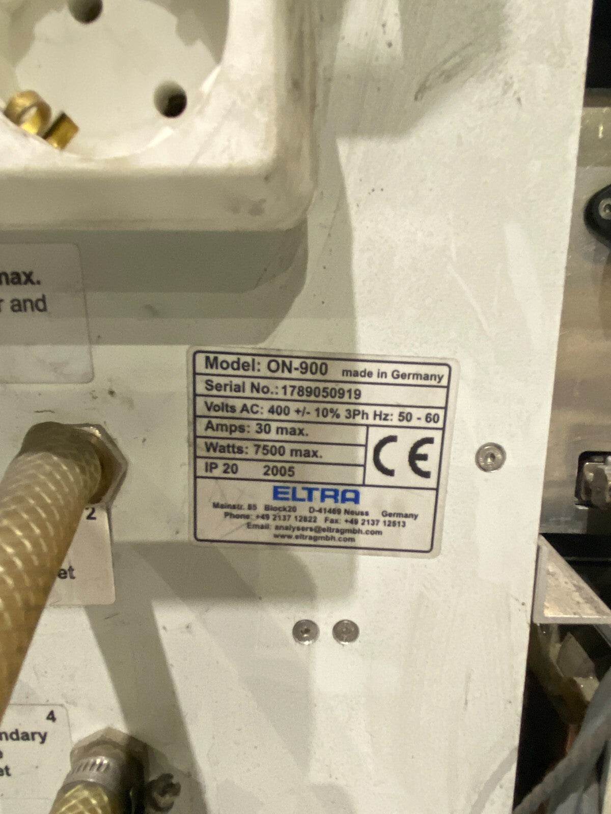 Eltra ON 900 Oxygen/Nitrogen Determinator Analyzer ON-900 FOR PARTS OR REPAIR - Maverick Industrial Sales