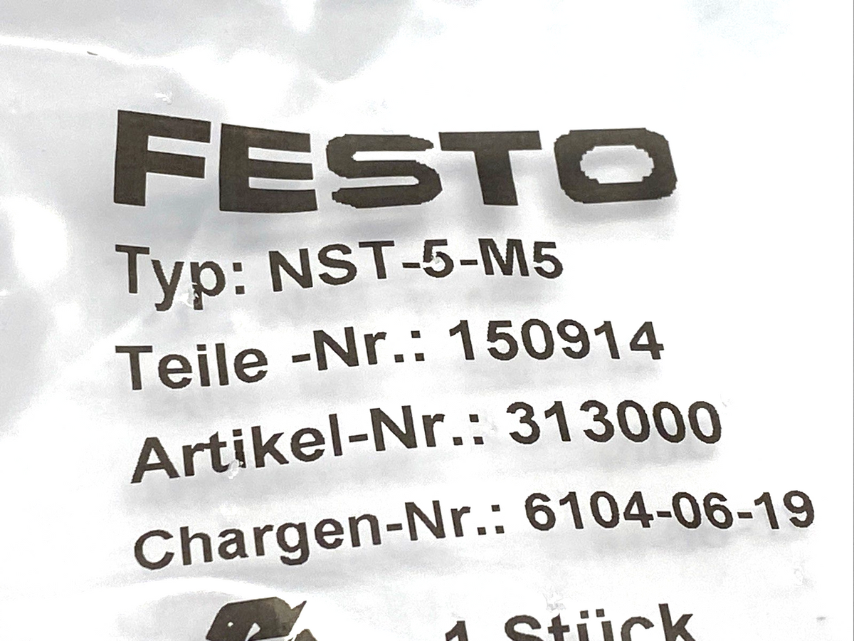 Festo NST-5-M5 T-Slot Nut 150914 LOT OF 5 - Maverick Industrial Sales