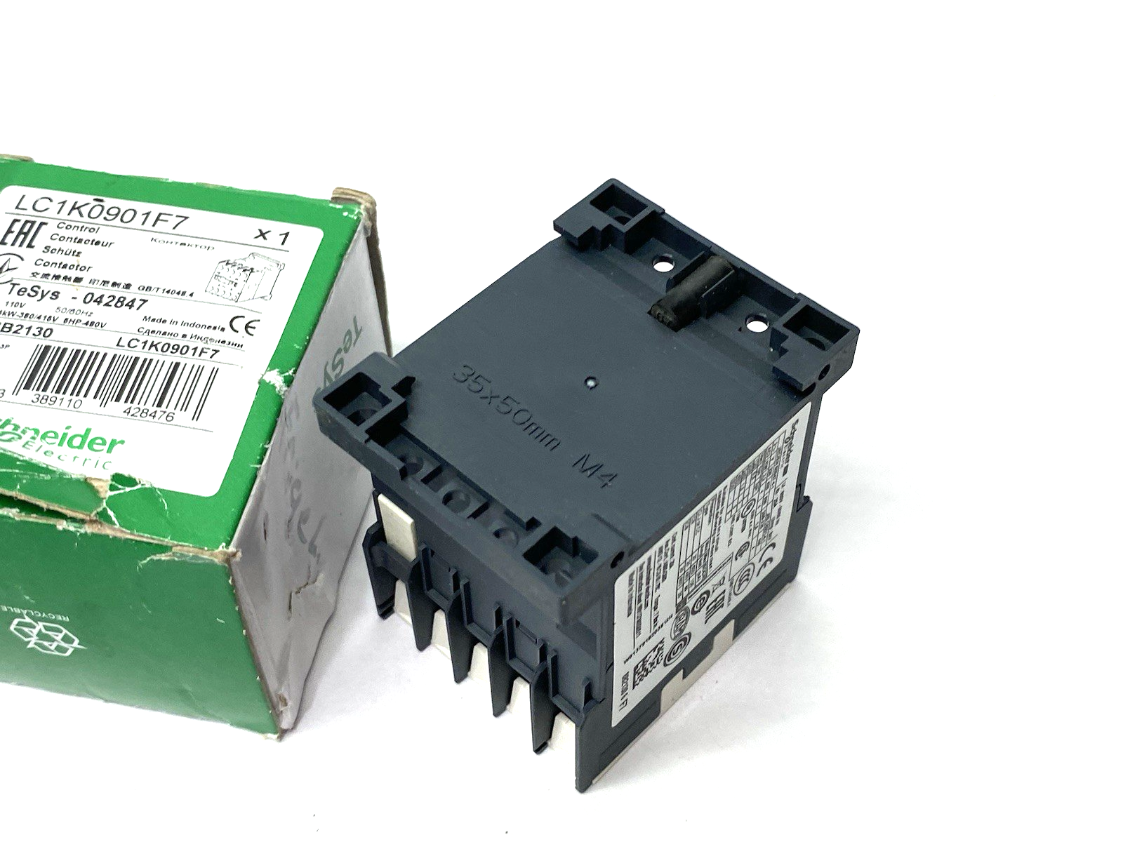 Schneider Electric LC1K0901F7 Contactor, TeSys K, 3P, AC-3 - Maverick Industrial Sales