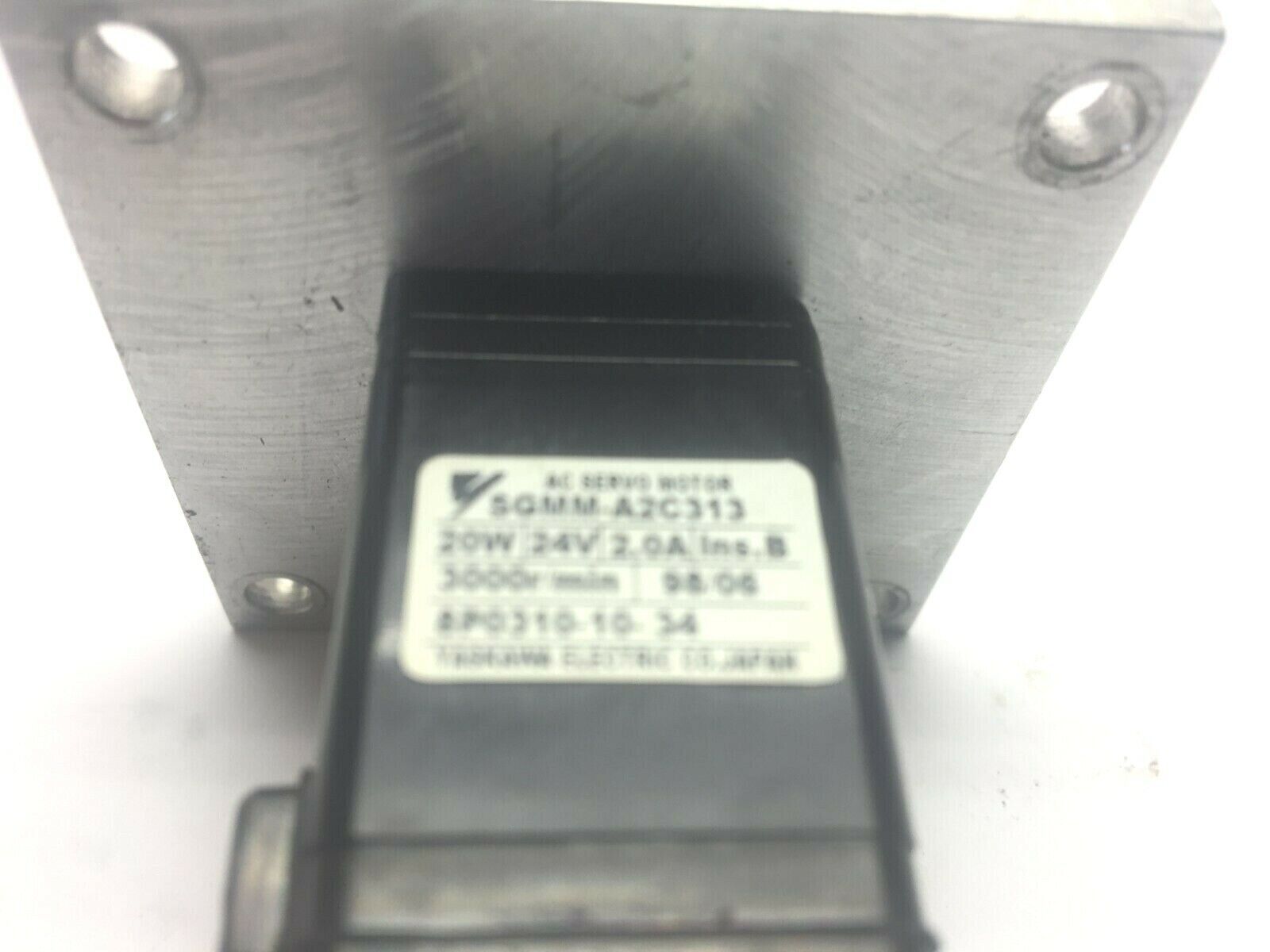 Yaskawa SGMM-A2C313 Servo Motor 4mm Shaft - Maverick Industrial Sales