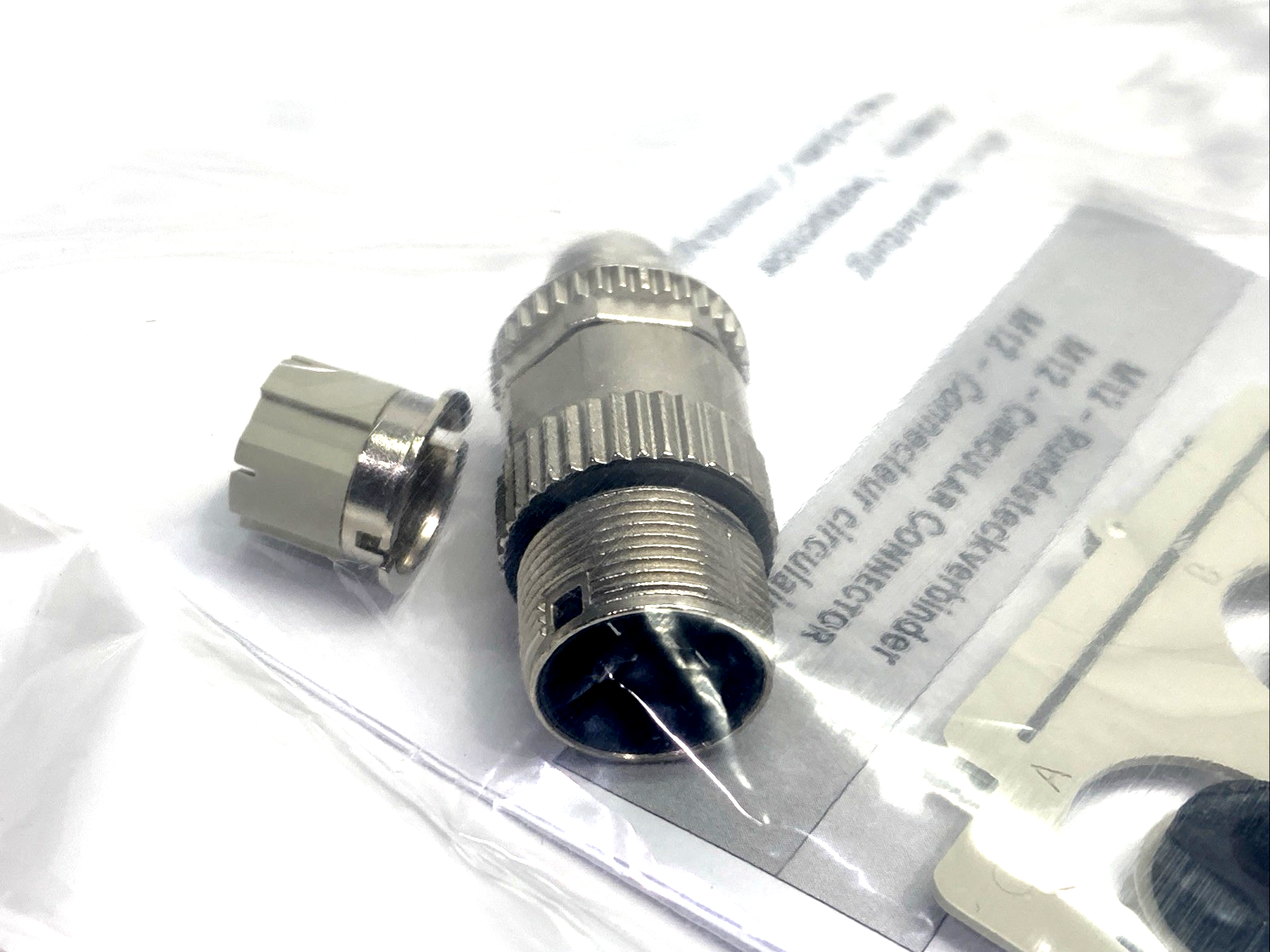 1585D-M4DC-SH | Allen Bradley Ser. A M12 Male IDC Connector, Ethernet 4-Pin - New - Maverick Industrial Sales