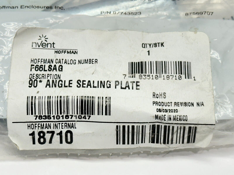 Hoffman F66LSAG Sealing Plate 90 Degree Angle - Maverick Industrial Sales