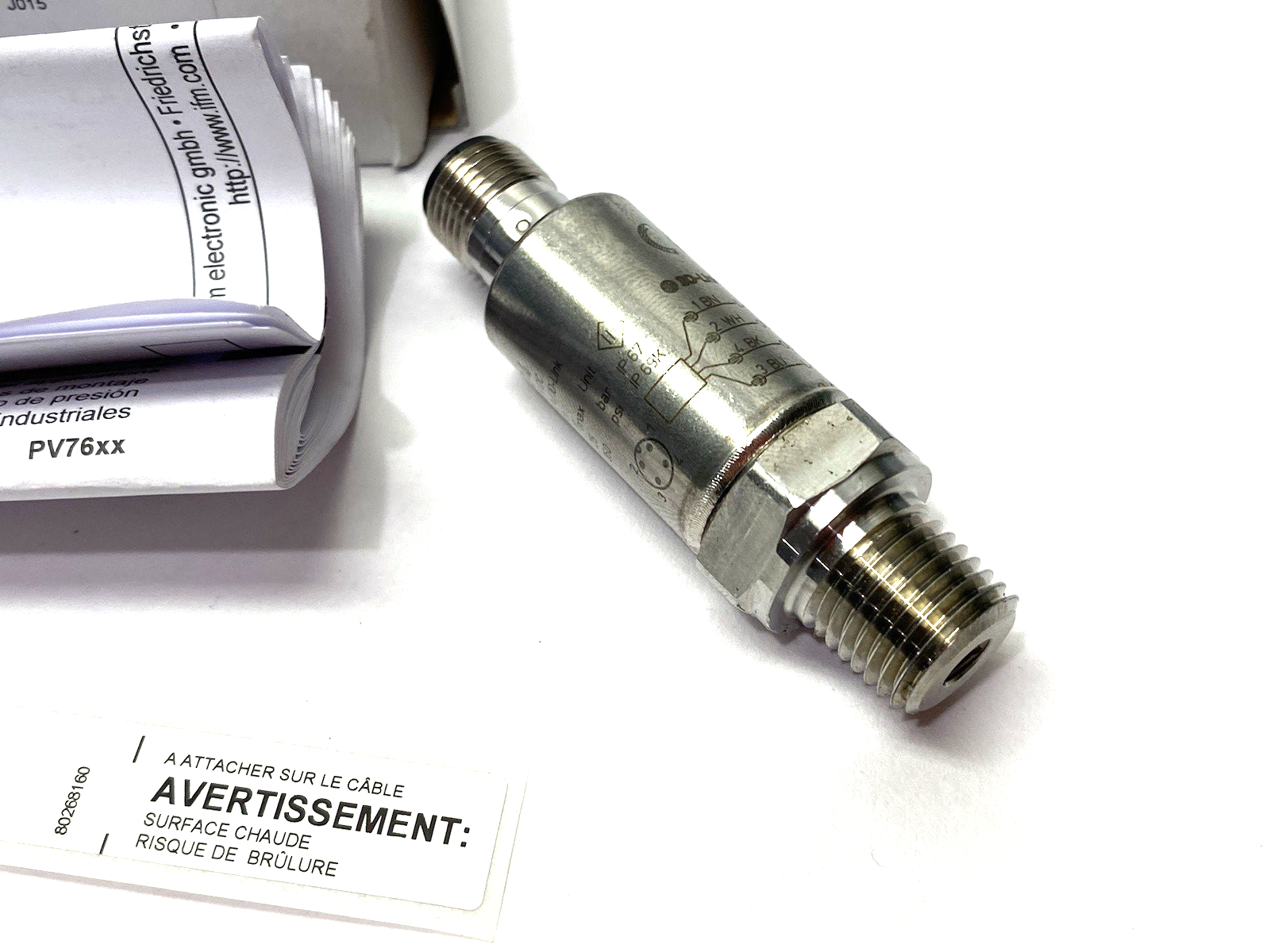 PV7604 | Ifm Pressure Switch w/ IO-Link PV-010-SEN14-UFRVG/US/ / - Used - Maverick Industrial Sales