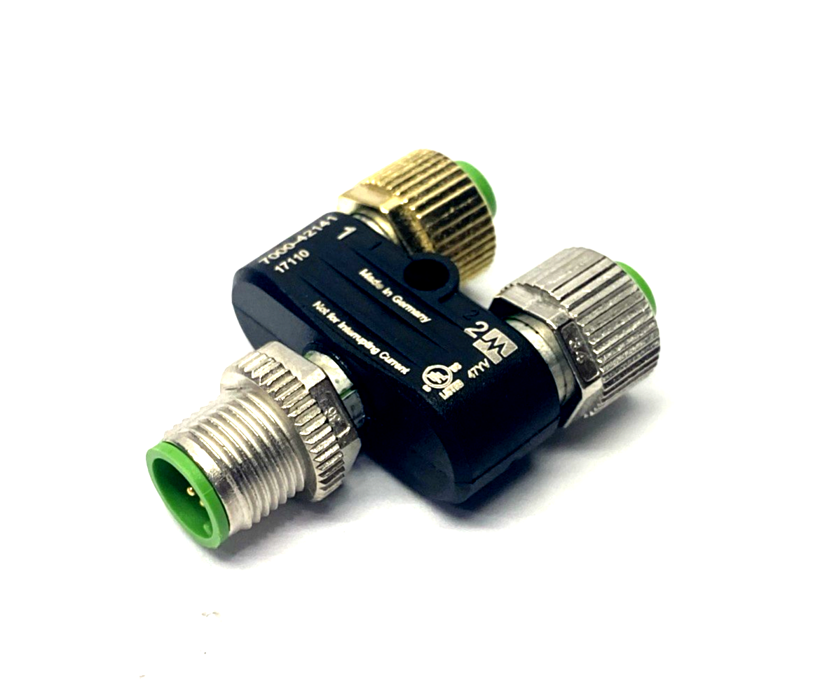 Murr Elektronik 7000-42141-0000000 T-Coupler M12 5-Pin, Male To x2 Female - Maverick Industrial Sales