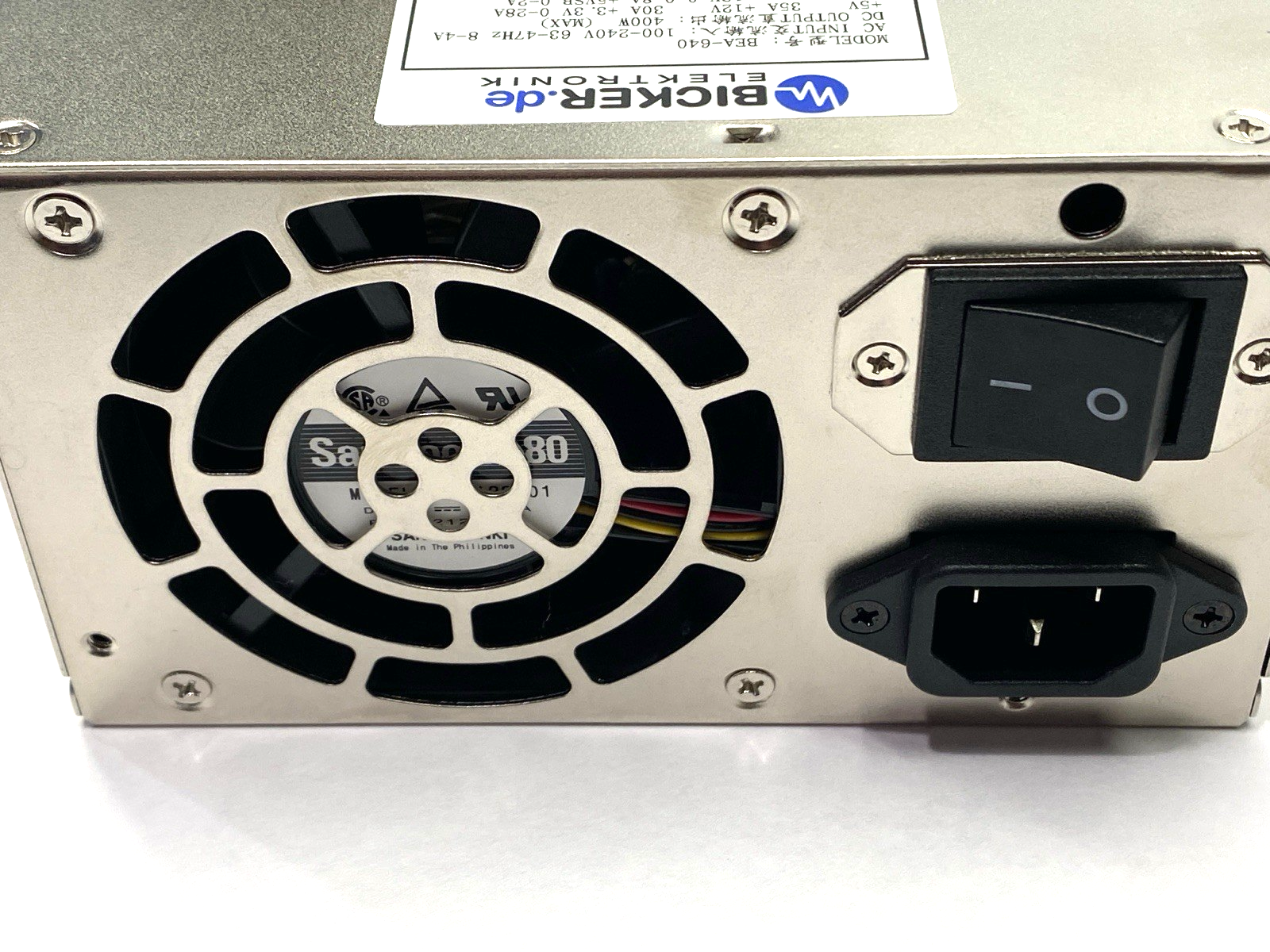 Bicker Elektronik BEA-640 Industrial PC Switching Power Supply 400W - Maverick Industrial Sales