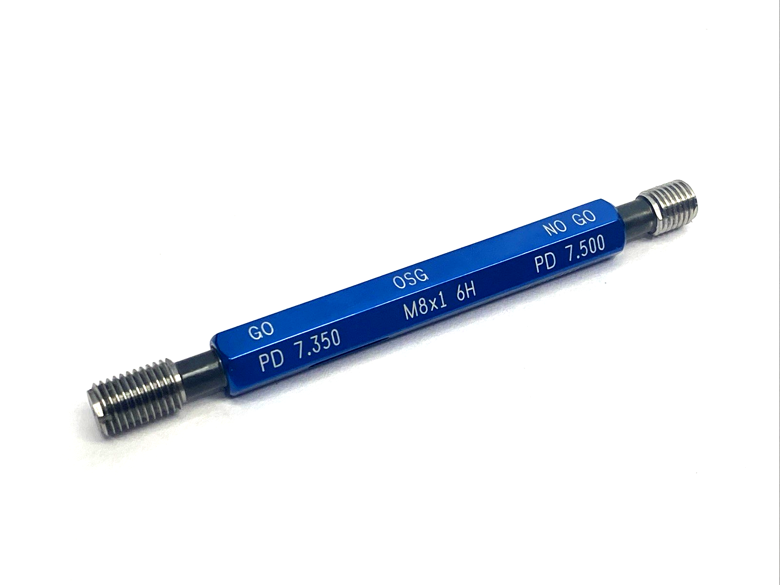 OSG 1500200800 Thread Gage M8 x 1 .00 6H Double End Go/No-Go - Maverick Industrial Sales