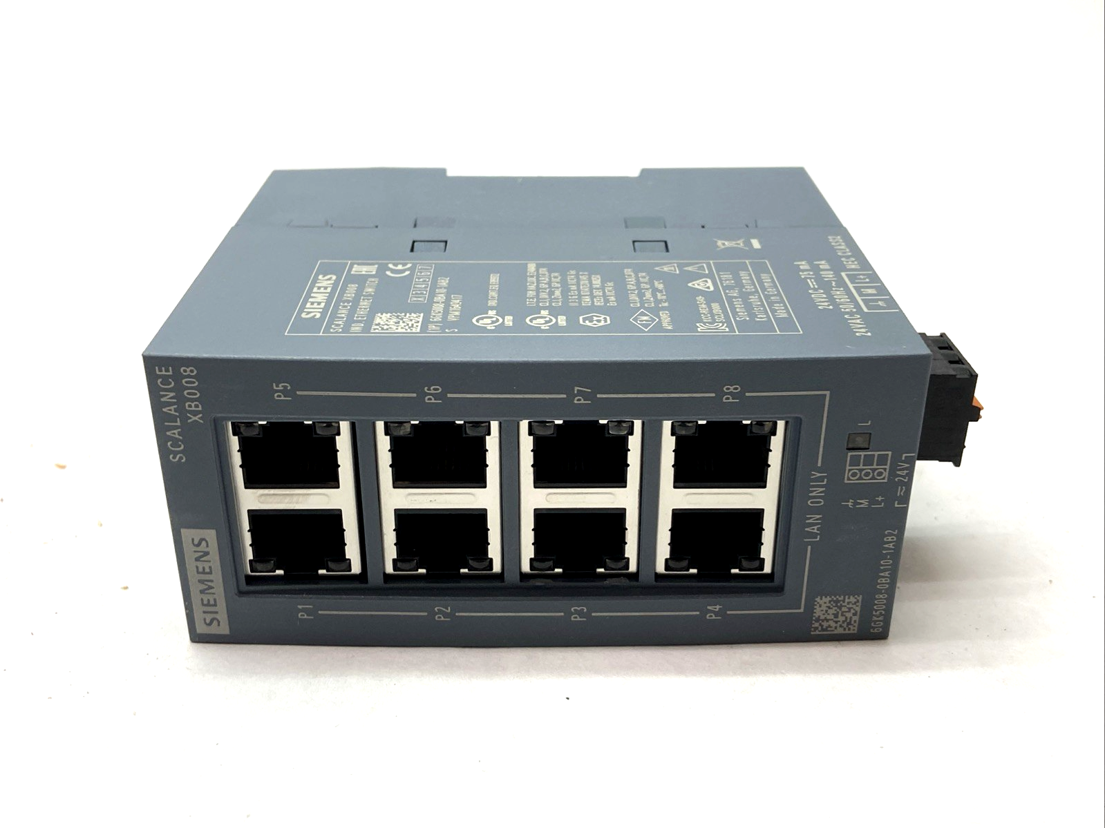 Siemens 6GK5008-0BA10-1AB2 SCALANCE XB008 Unmanaged Industrial Ethernet Switch - Maverick Industrial Sales