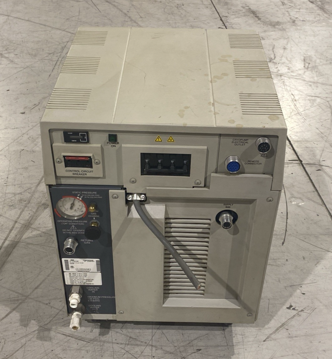 CTI Cryogenics 8135901G001 Cryopump 9600 Series Helium Compressor CRACKED CASE - Maverick Industrial Sales