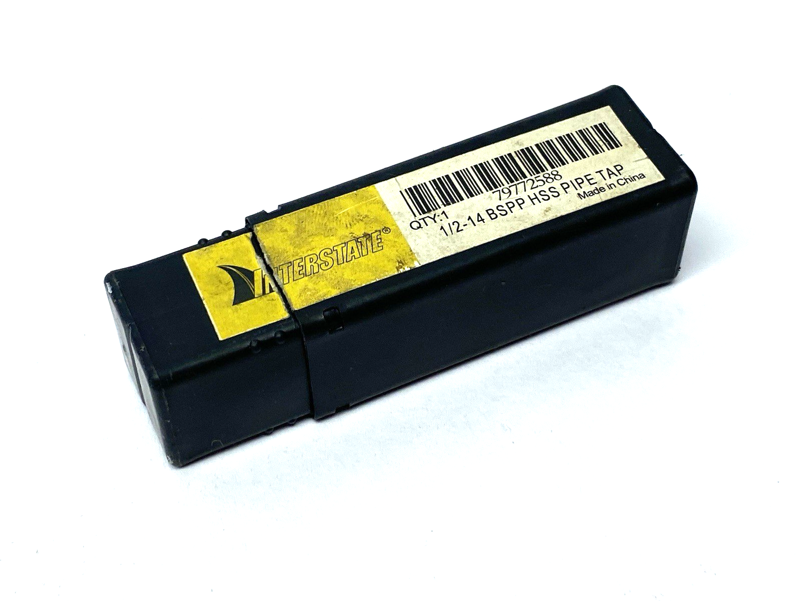 79772588 | Interstate British Standard Pipe Tap 1/2-14 BSPP HSS 4-Flute Plug Chamf - New – Open box - Maverick Industrial Sales