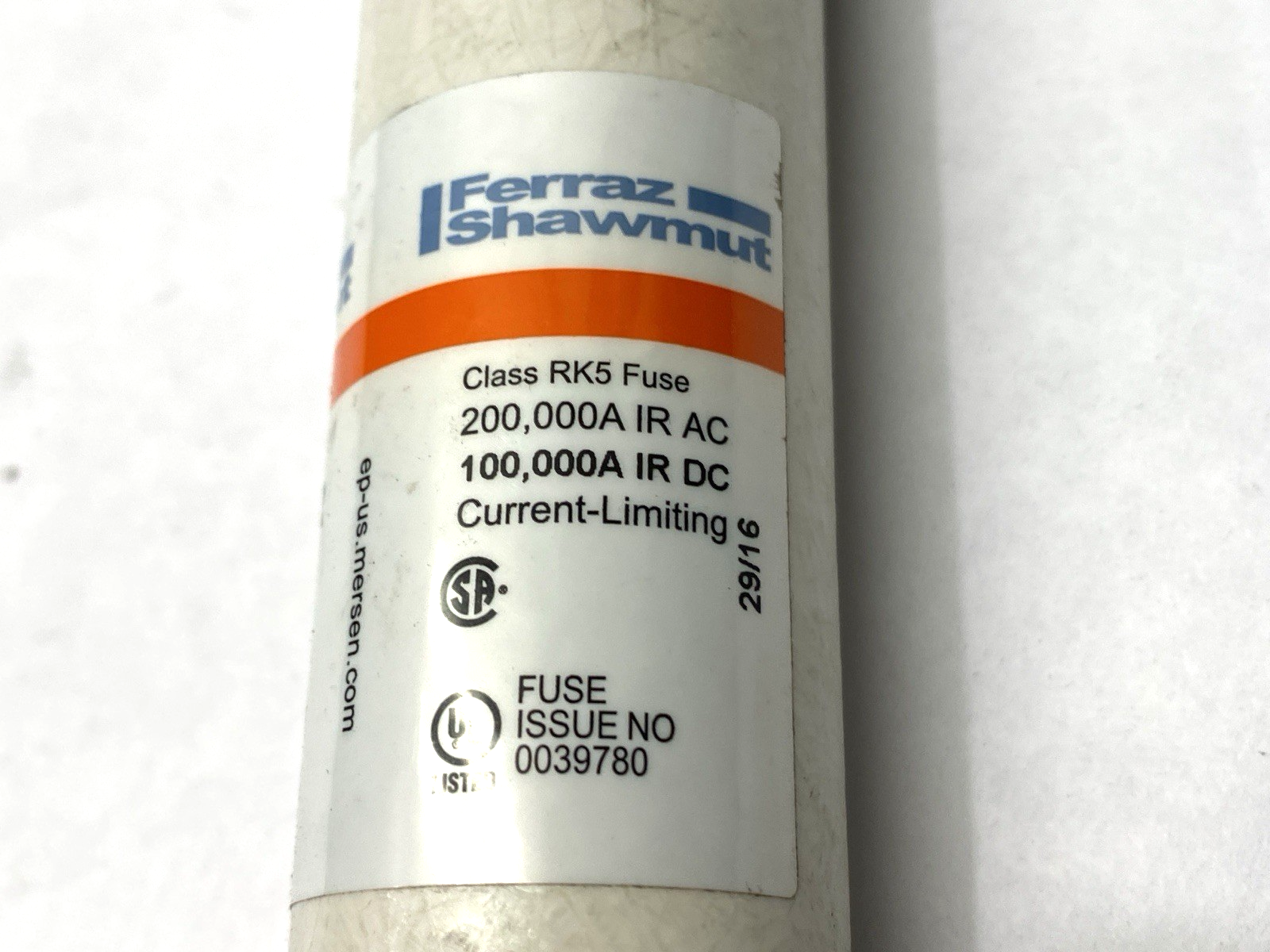 Mersen Ferraz Shawmut TRS100R Dual-Element Time-Delay Tri-Onic Fuse 600V 100A - Maverick Industrial Sales