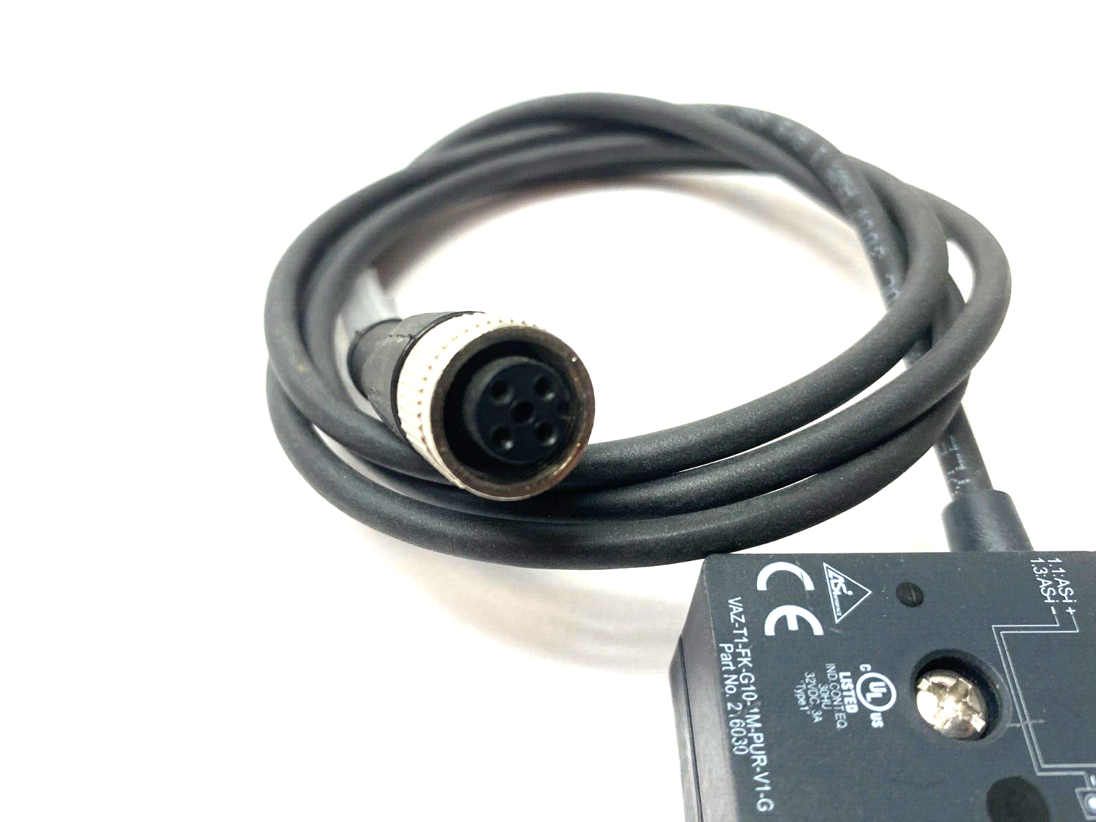 Pepperl+Fuchs VAZ-T1-FK-G10-1M-PUR-V1-G AS-Interface Sensor Module 216030 - Maverick Industrial Sales
