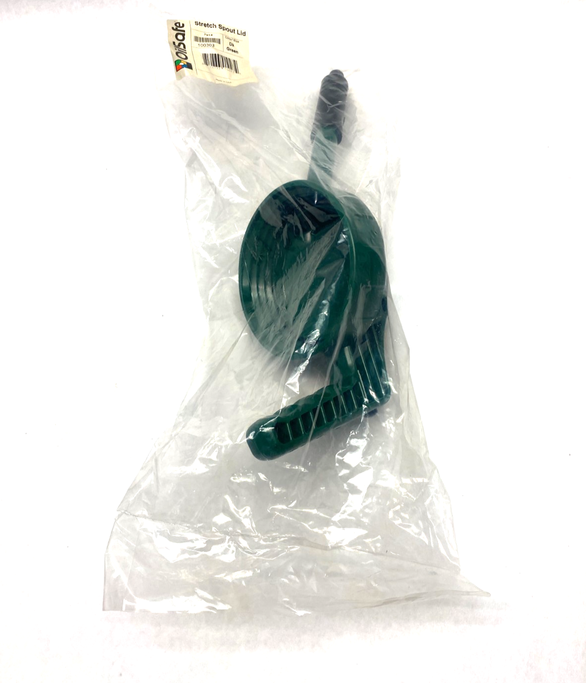 100303 | Oilsafe Stretch Spout Lid, Dark Green - New - Maverick Industrial Sales