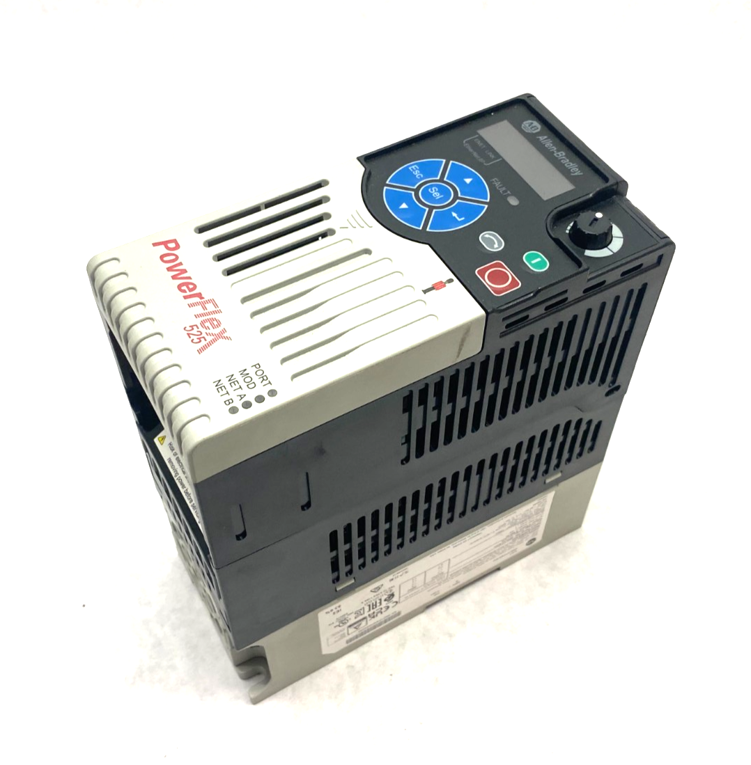 Allen Bradley 25B-D1P4N104 Ser. A PowerFlex 525 0.4kW (0.5Hp) AC Drive 3-Phase - Used - Maverick Industrial Sales