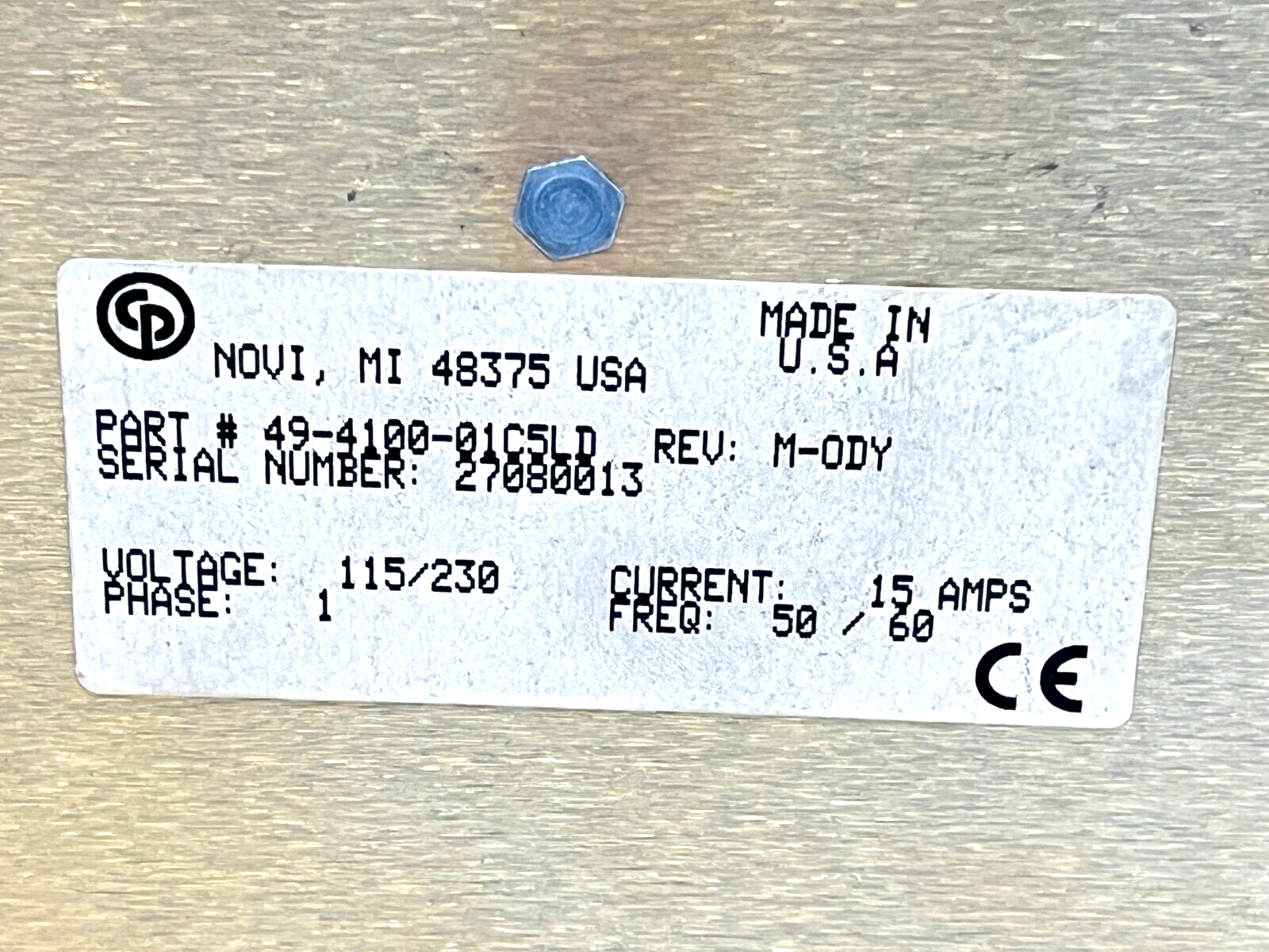 Techmotive 49-4100-01C5LD Tool Control Module 46 Series Rev: M-ODY 15A 115/230V - Maverick Industrial Sales