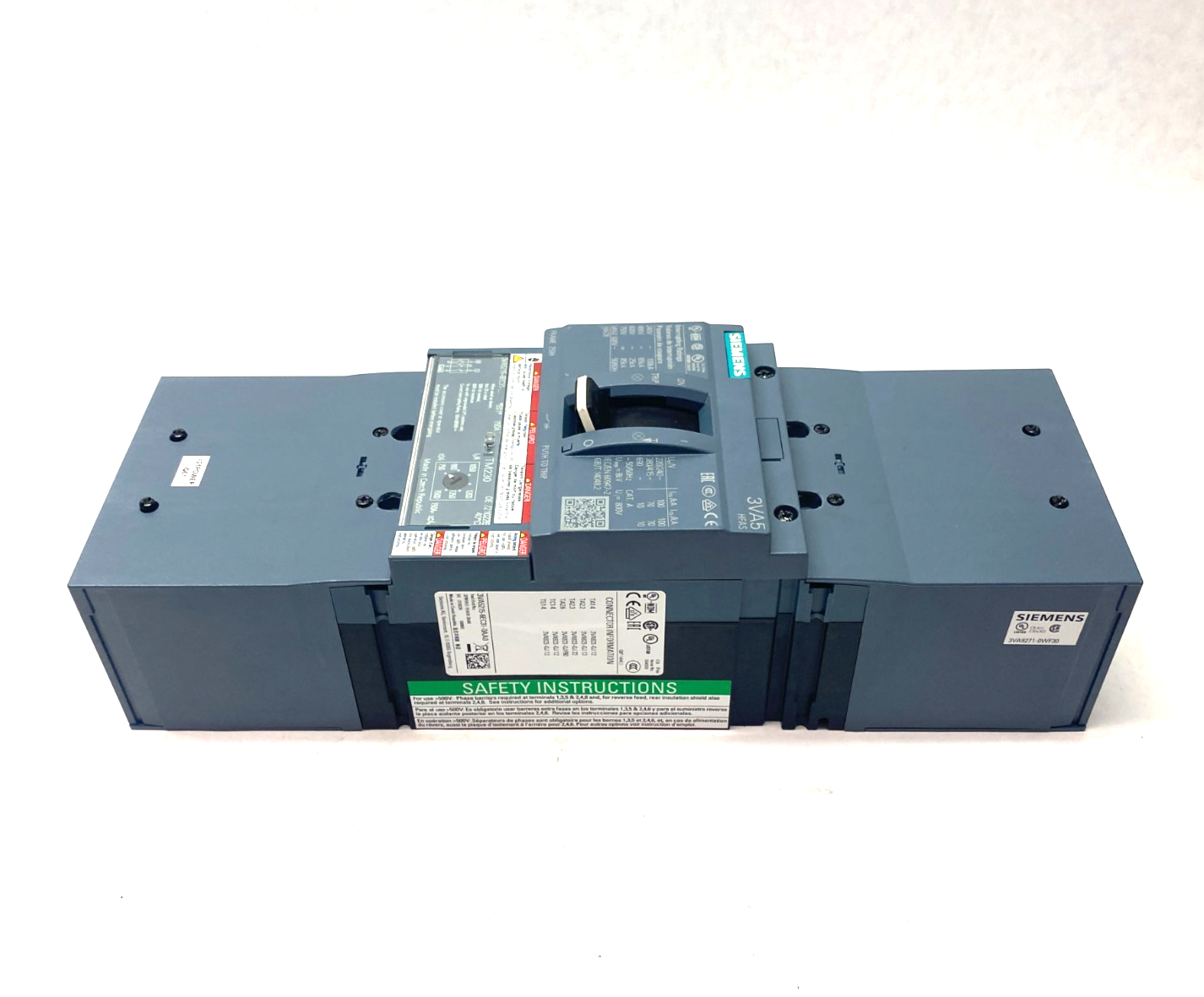 Siemens 3VA5215-6EC31-0AA0 Circuit Breaker 3-Pole 250 Breaking Cap - Maverick Industrial Sales