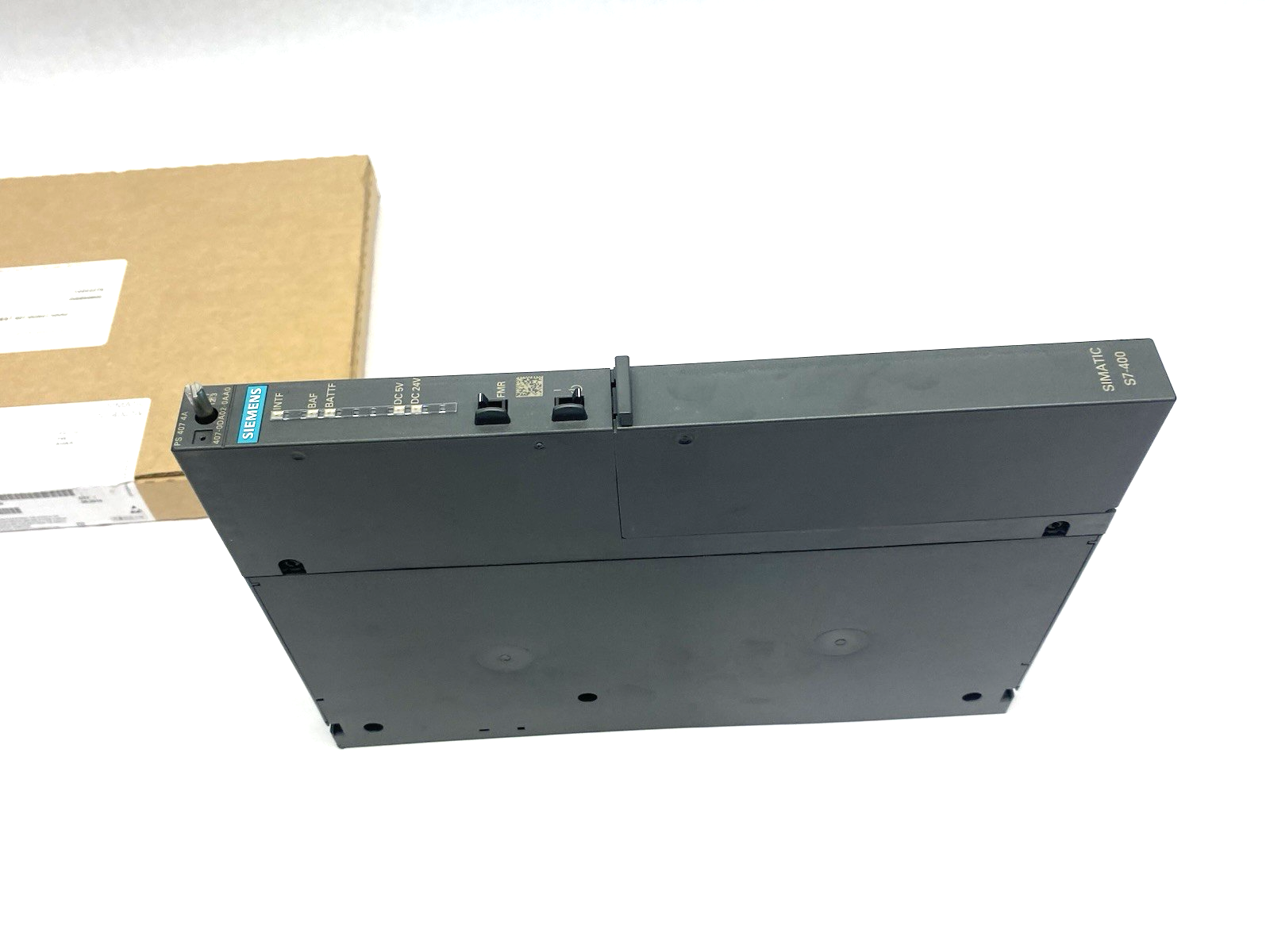Siemens 6ES7407-0DA02-0AA0 SIMATIC S7-400 SV Power Supply Module BROKEN CORNER - Maverick Industrial Sales