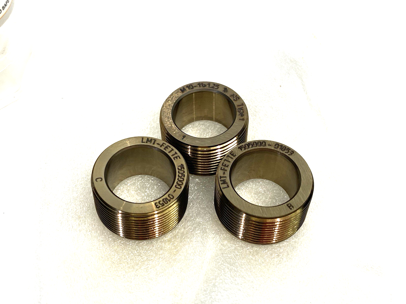 1505000 | LMT Fette EVOline Thread Roll Set M10-M11 x 1.25, ISO, 1k SET OF 3 - New – Open box - Maverick Industrial Sales