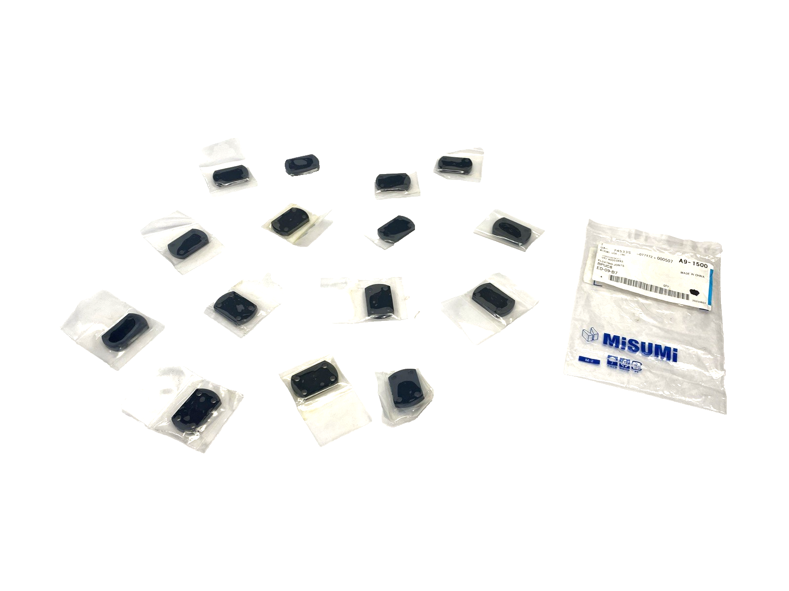 BPUC8 | MiSUMi Floating Joint Backing Plates, 8mm Screw Dia. LOT OF 15 - New - Maverick Industrial Sales