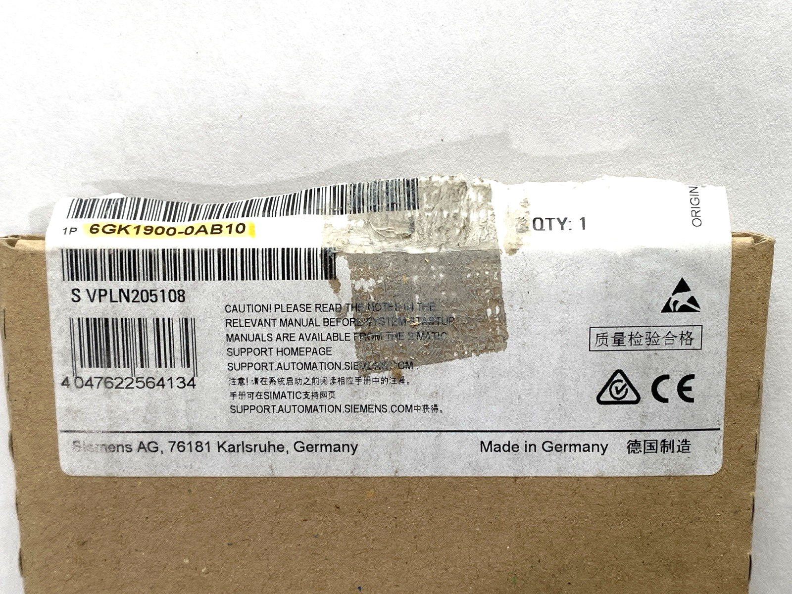Siemens 6GK1900-0AB10 C-Plug Memory Card - Maverick Industrial Sales