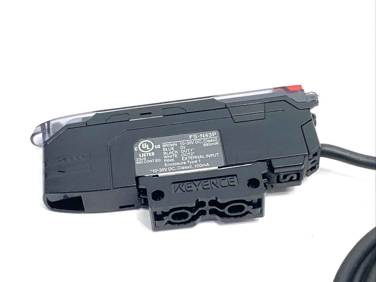 Keyence FS-N43P Fiber Optic Sensor Amplifier Unit - Maverick Industrial Sales