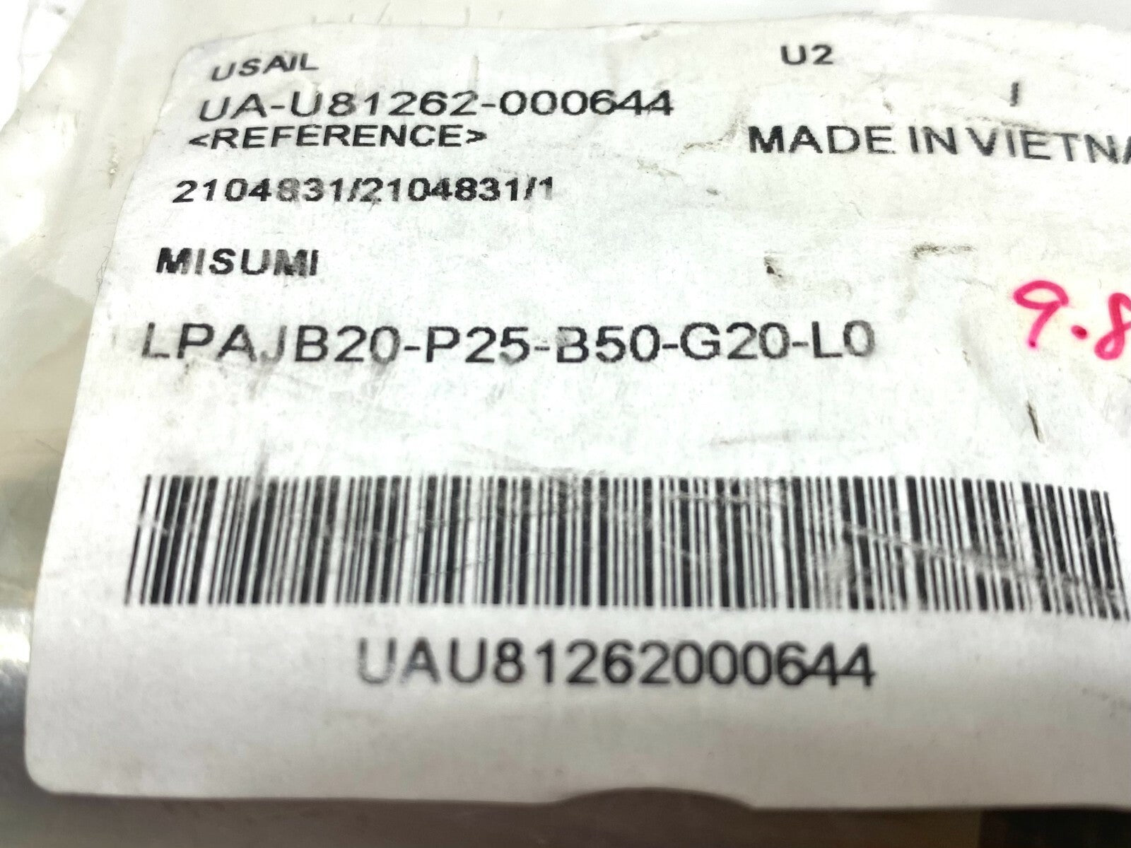 MiSUMi LPAJB20-P25-B50-G20-L0 Large Head Locating Pin 20mm OD 25mm OD - Maverick Industrial Sales