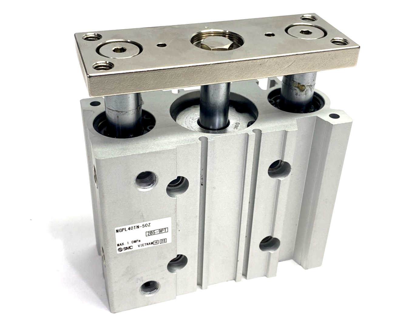 MGPL40TN-50Z | SMC Compact Pneumatic Guide Cylinder 40mm Bore 50mm Stroke - Used - Maverick Industrial Sales