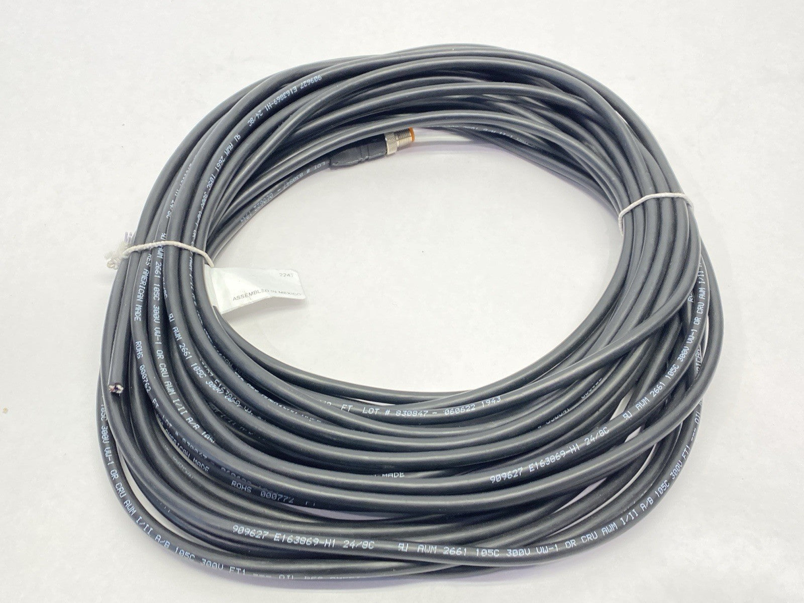 RST 8-627/15M | Lumberg Automation Single Ended Cordset Male M12 8-Pin 15m - New – Open box - Maverick Industrial Sales