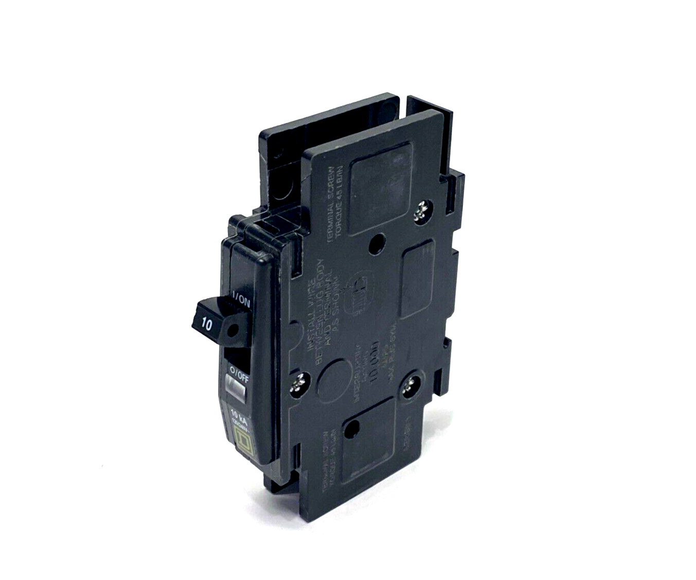 Square D QOU110 Mini Circuit Breaker 10A 1P 120/240VAC 10kA, DIN Rail, LOT OF 2 - Maverick Industrial Sales