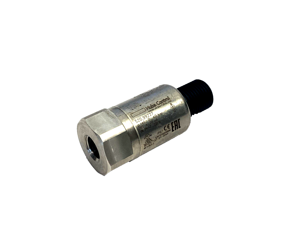 Huba Control 520.99227 Pressure Transmitter 0-40bar 7/16-20 UNF - Maverick Industrial Sales