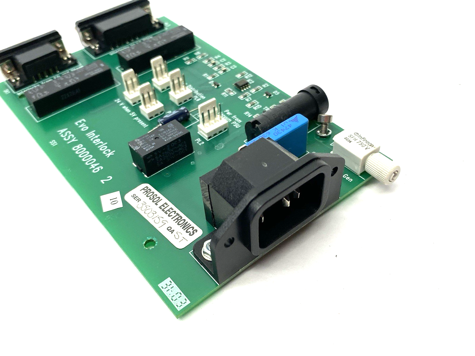 Evo Interlock ASSY 8000046 2 Vacuum Power Control Card, 3503159 Prosol - Maverick Industrial Sales