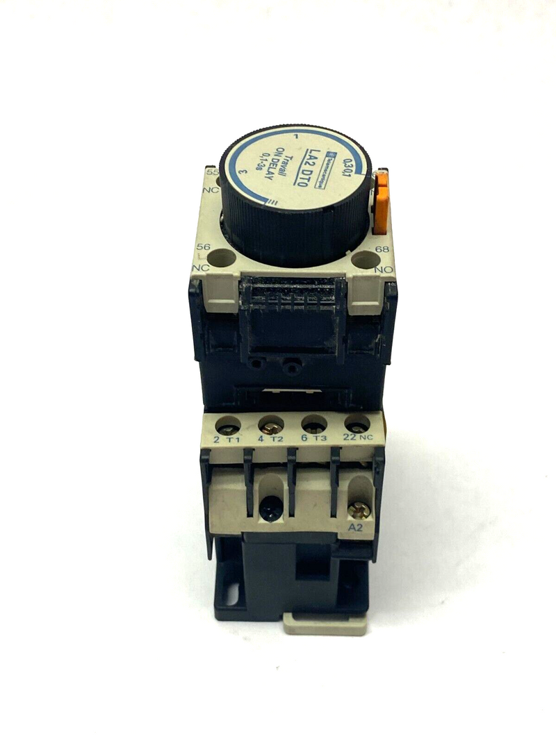 Telemecanique LC1D1201S94 Non-Reversing Contactor, LA2 DT0 Time Delay Block - Maverick Industrial Sales