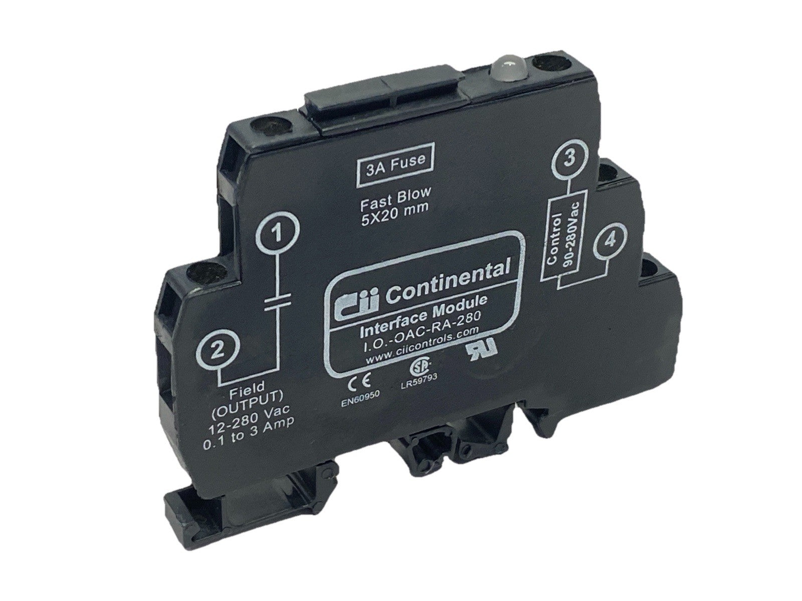 I.O.-OAC-RA-280 | Continental Interface Module 3A 12-280VAC - Used - Maverick Industrial Sales