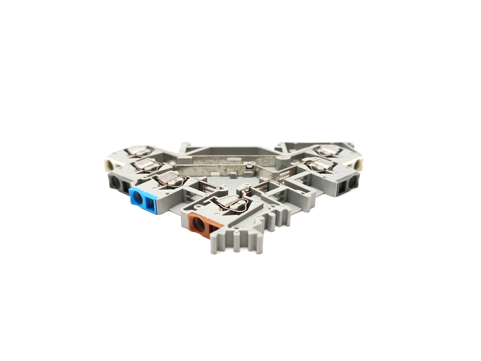 Wago 280-580 4-Conductor CAGE CLAMP Terminal Block 2.5mm², Gray, LOT OF 5 - Maverick Industrial Sales