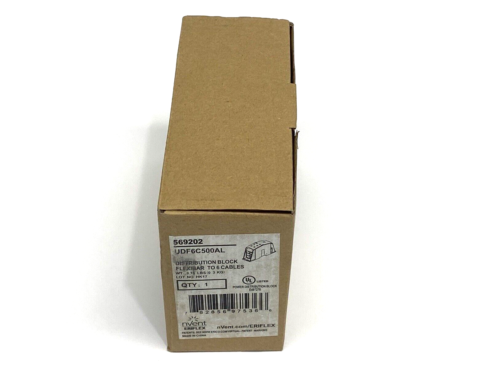 UDF6C500AL, 569202 | Nvent Eriflex UDF6C500AL Distribution Block Single-Pole 569202 - New - Maverick Industrial Sales