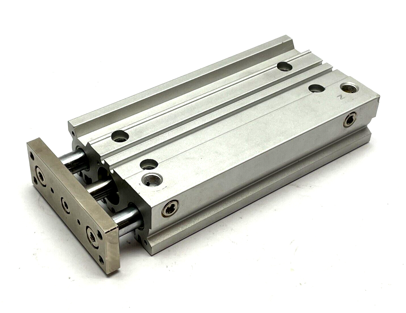 MGPM20TN-100AZ | SMC Compact Slide Bearing Guide Cylinder 20mm Bore 100mm Stroke - Used - Maverick Industrial Sales