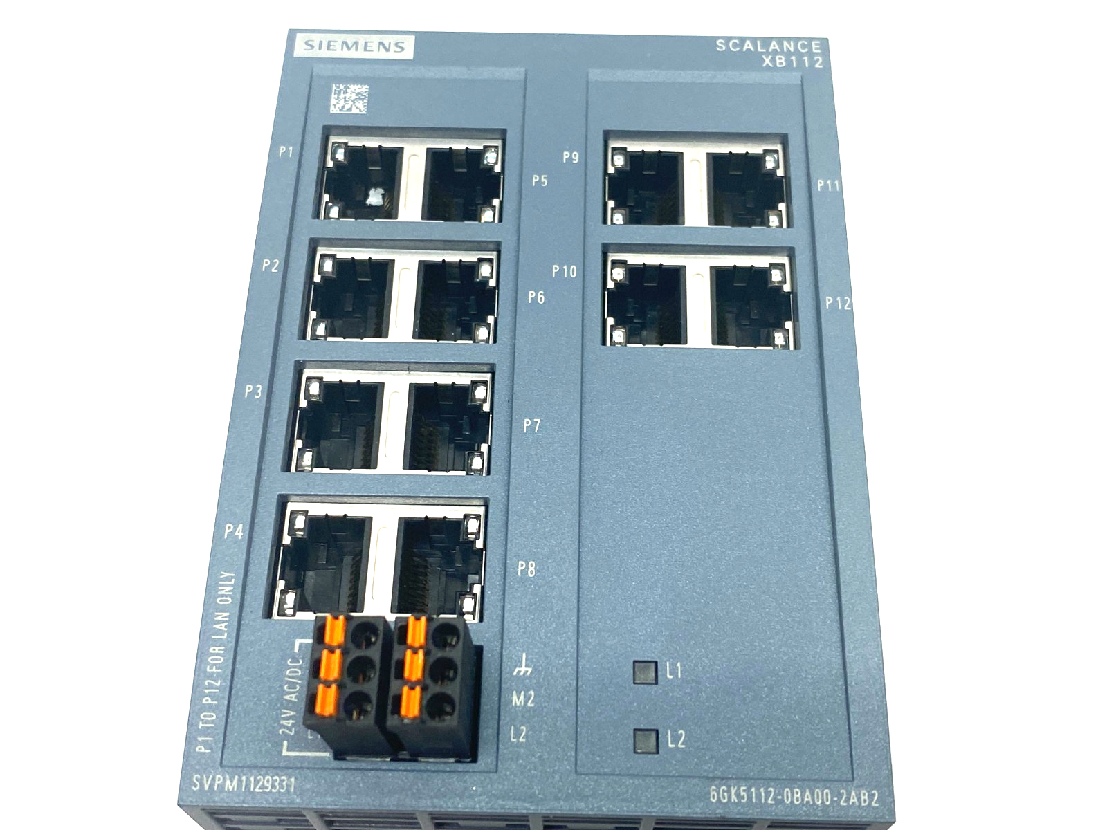 Siemens 6GK5112-0BA00-2AB2 SCALANCE XB112 Unmanaged IE Ethernet Switch - Maverick Industrial Sales