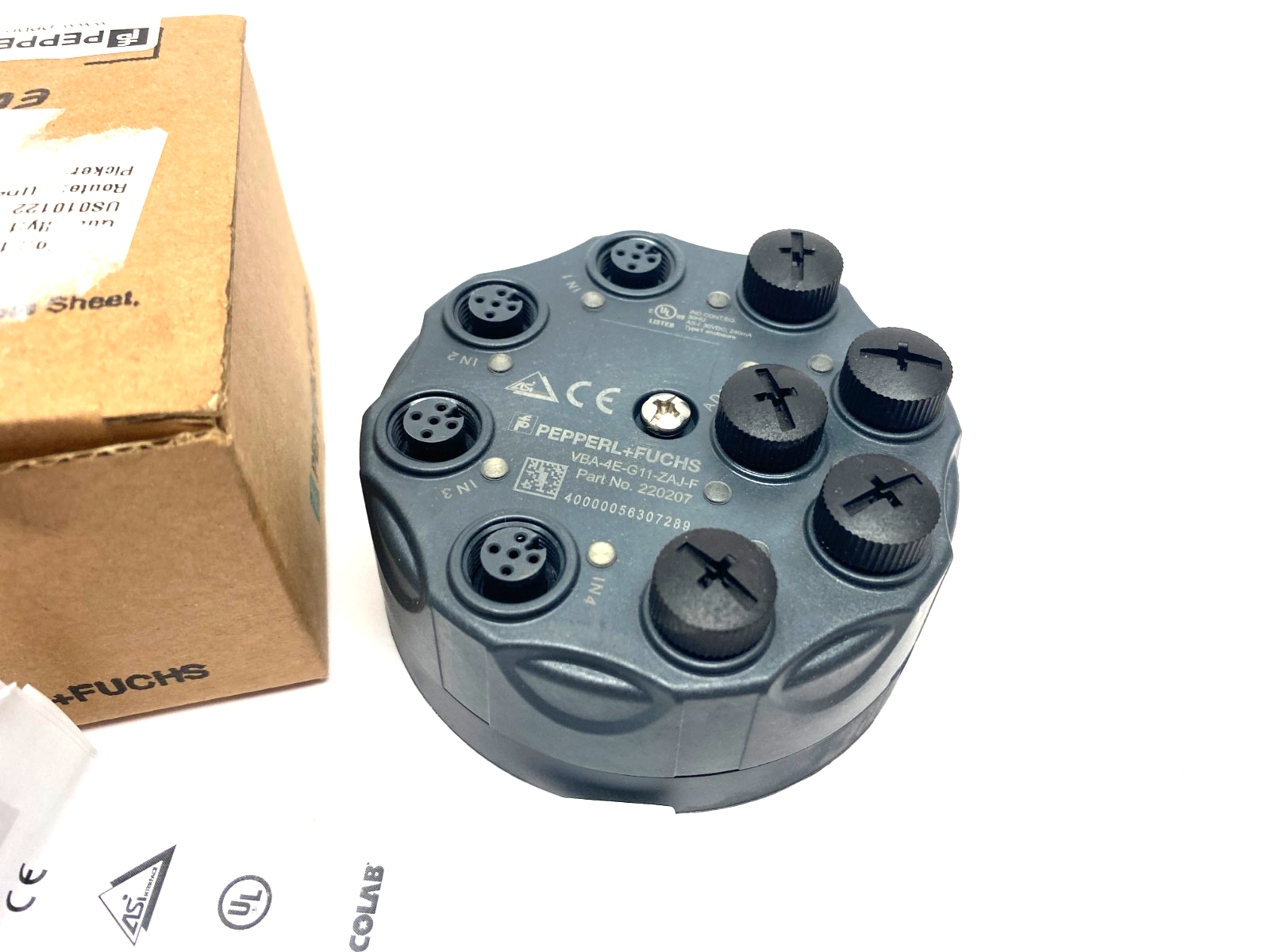 Pepperl+Fuchs VBA-4E-G11-ZAJ-F Interface Sensor/Actuator Module 220207 - Maverick Industrial Sales