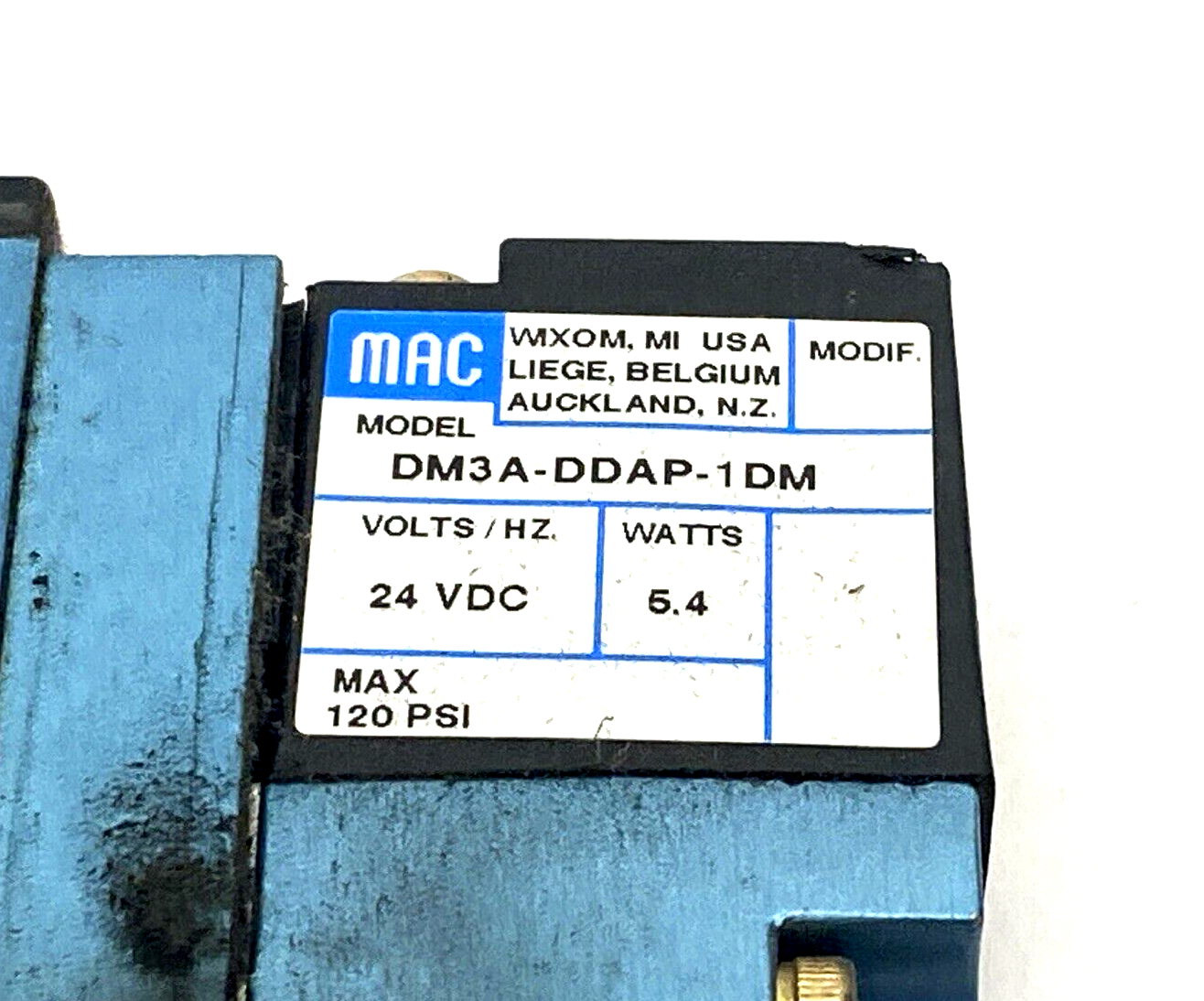 92B-BAB-000-DM-DDAP-1DM | Mac Valves Solenoid Valve - Used - Maverick Industrial Sales