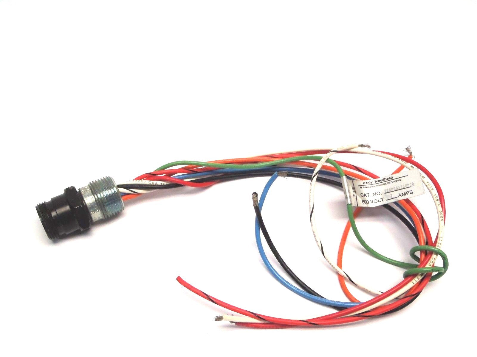 Brad Harrison/ Daniel Woodhead 2R8006A20F020 Mini-Change 8P Male Straight Cord - Used - Maverick Industrial Sales